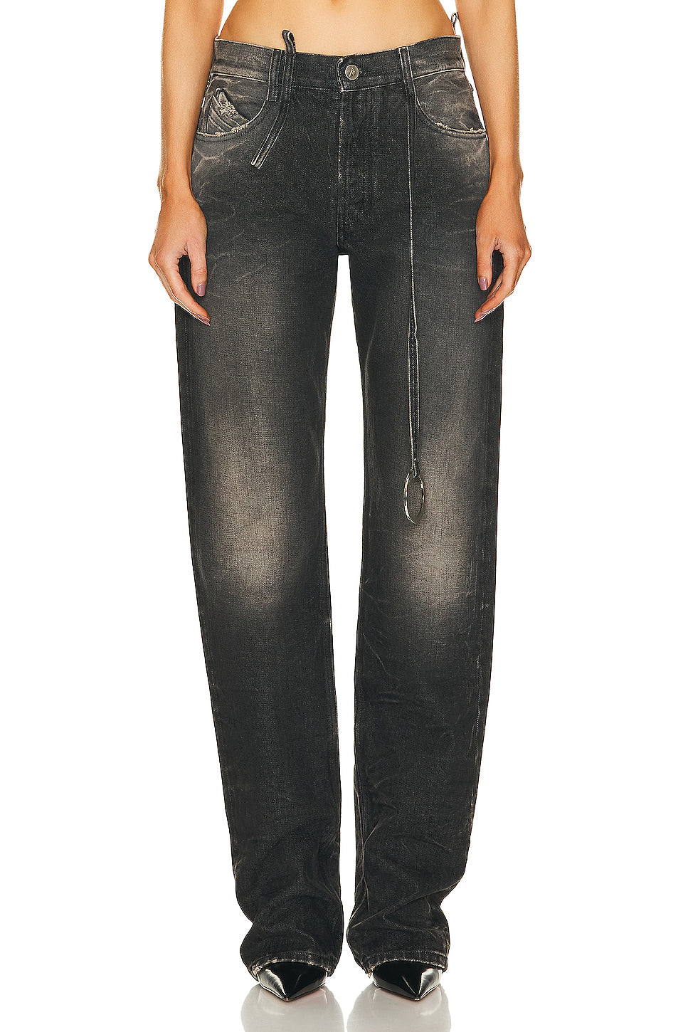 Denim Straight Leg Jeans