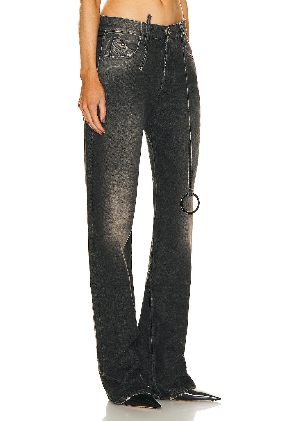 Denim Straight Leg Jeans