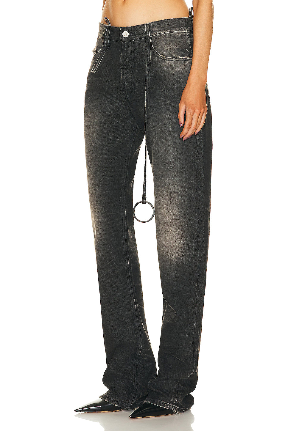Denim Straight Leg Jeans