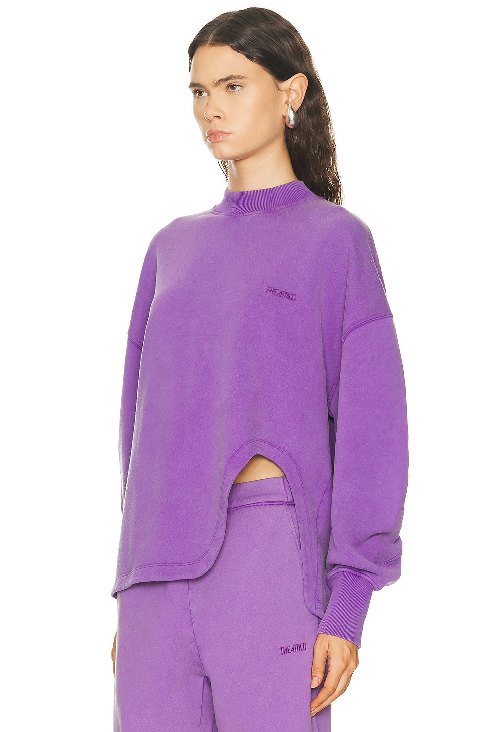 Side Slit Sweatshirt