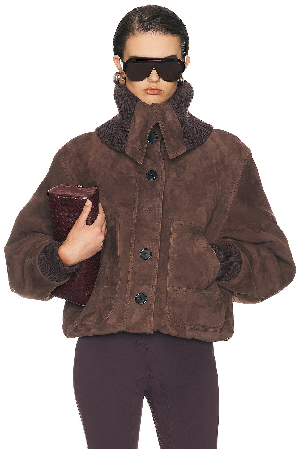 Suede Bomber Jacket