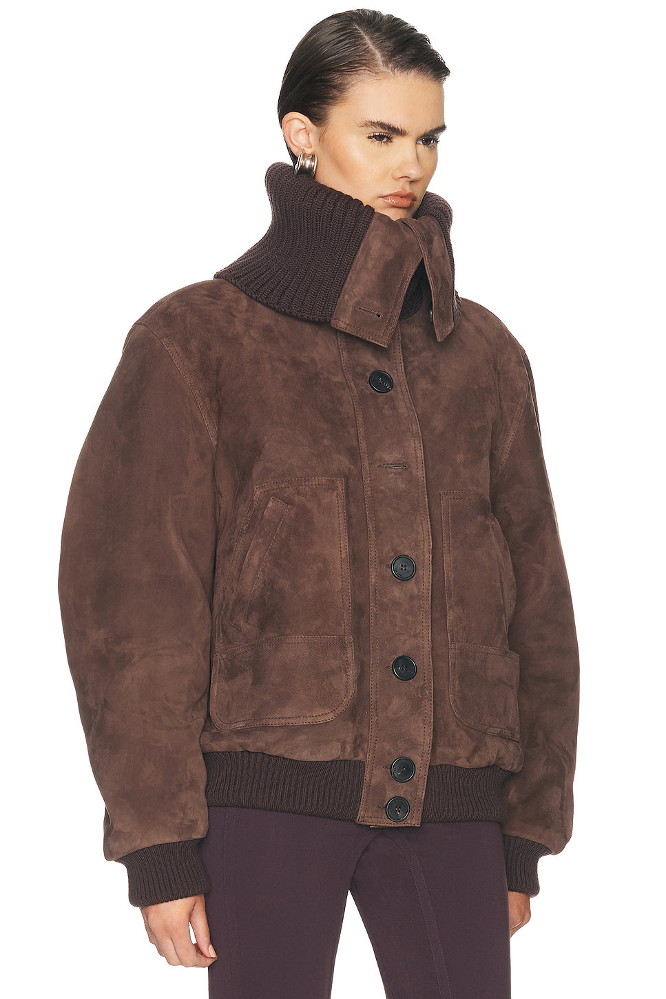 Suede Bomber Jacket