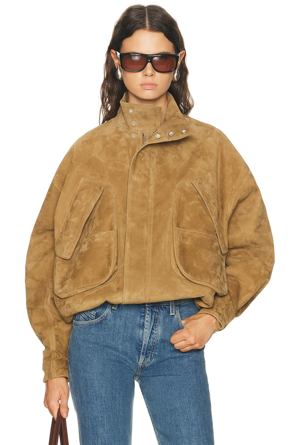 Suede Bomber Jacket