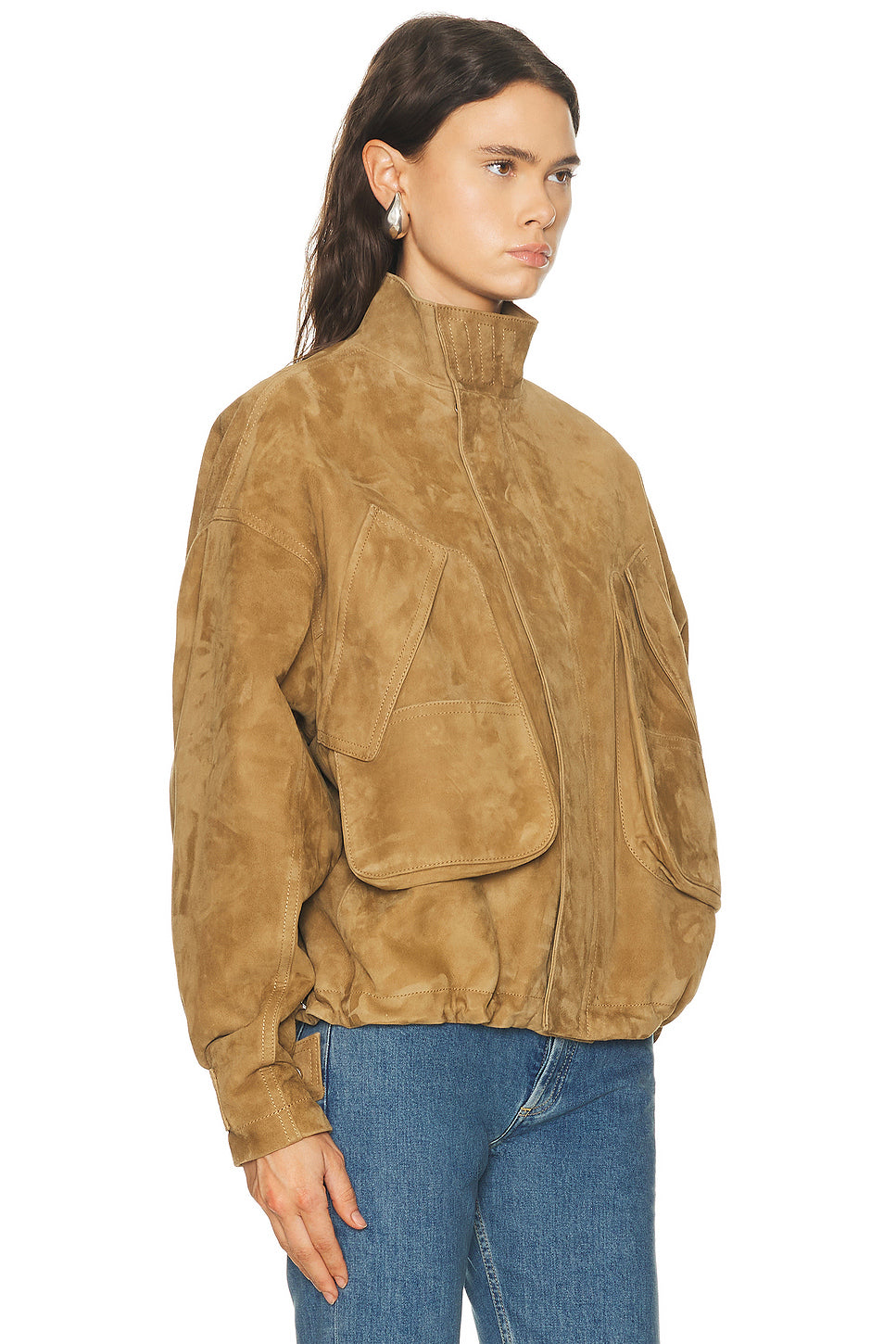 Suede Bomber Jacket