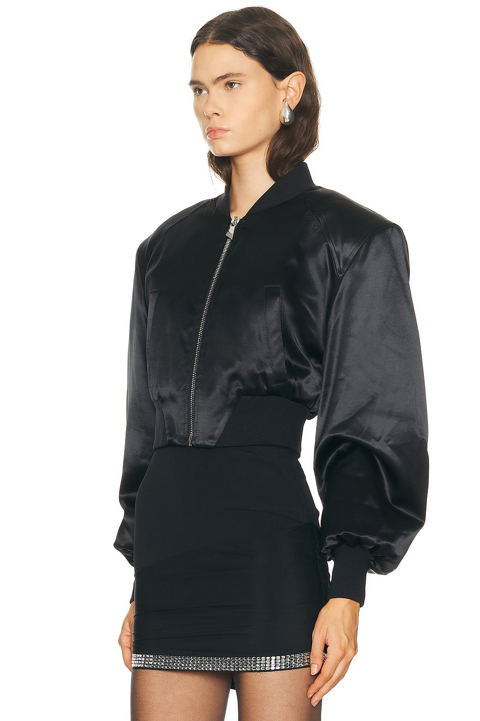 Cropped Bomber Jacket