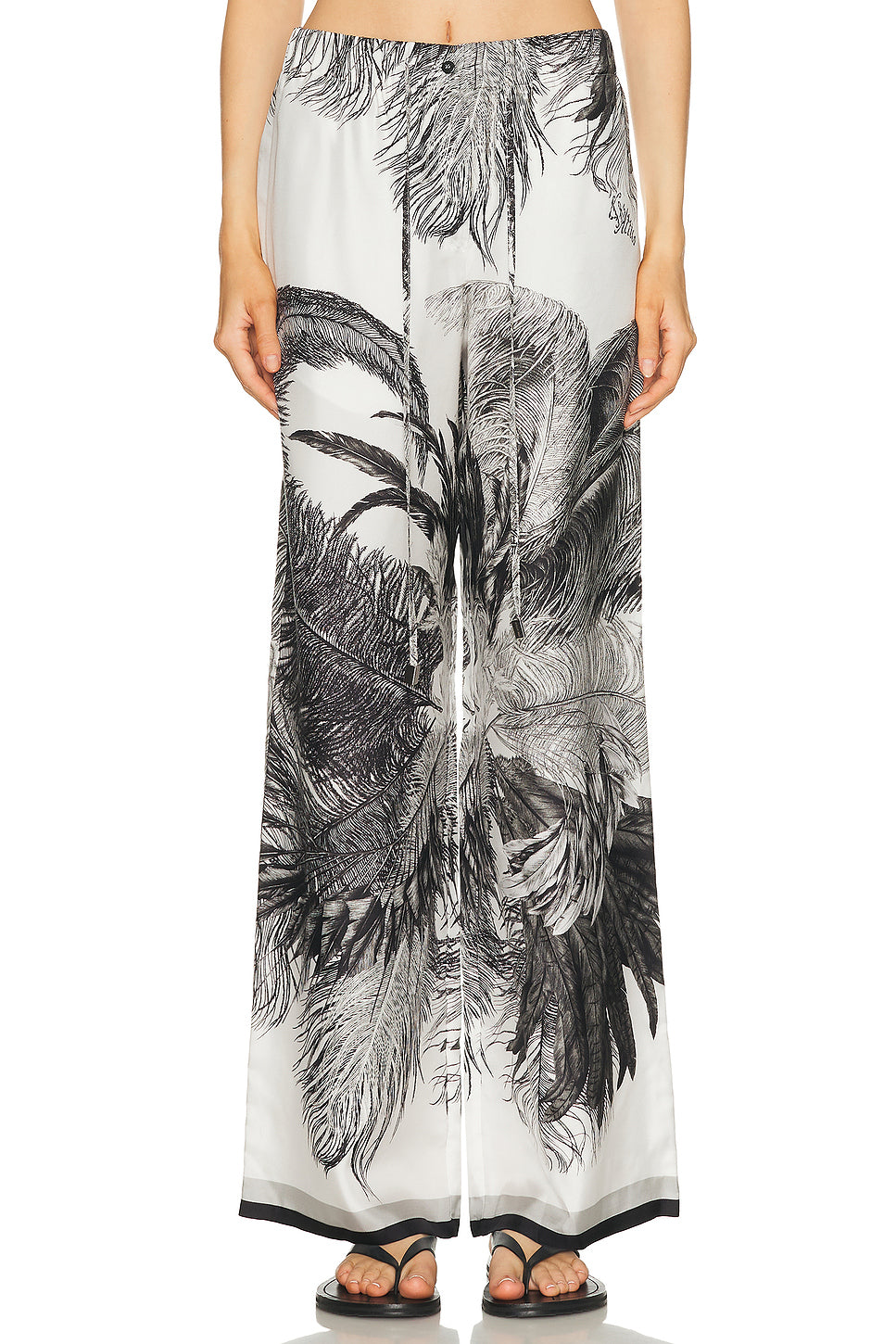 Feather Print Pant