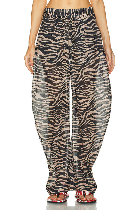 Zebra Printed Long Pant