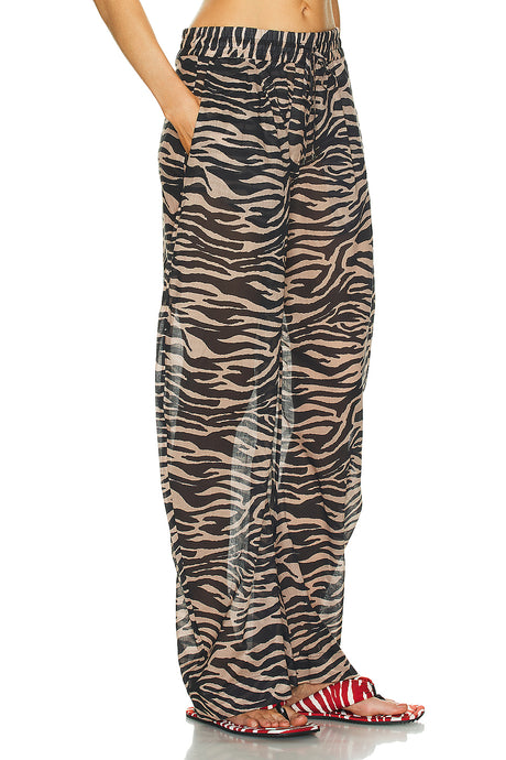 Zebra Printed Long Pant