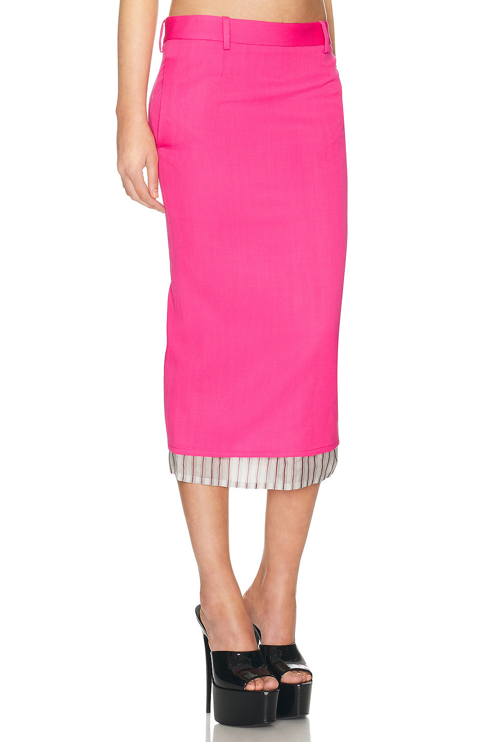 Low Rise Midi Skirt