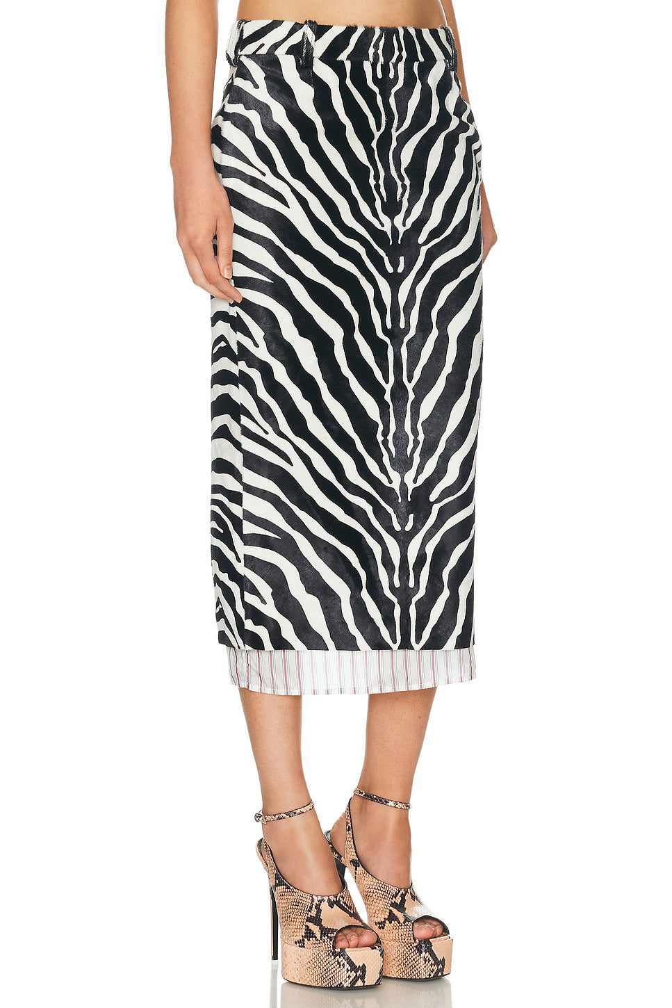 Low Rise Midi Skirt