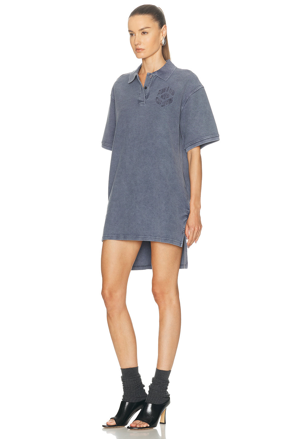 Oversized High Low Polo Mini Dress