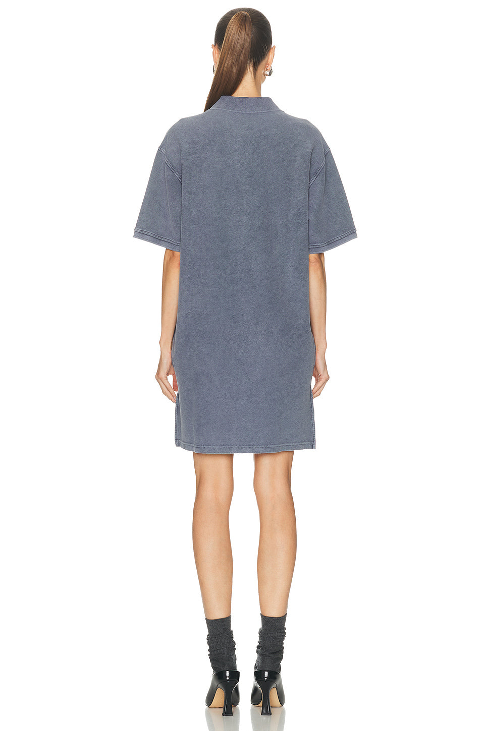 Oversized High Low Polo Mini Dress