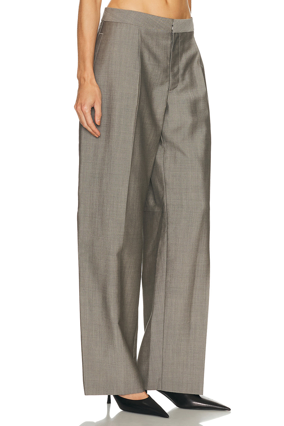 Mid Rise Tailored Pant