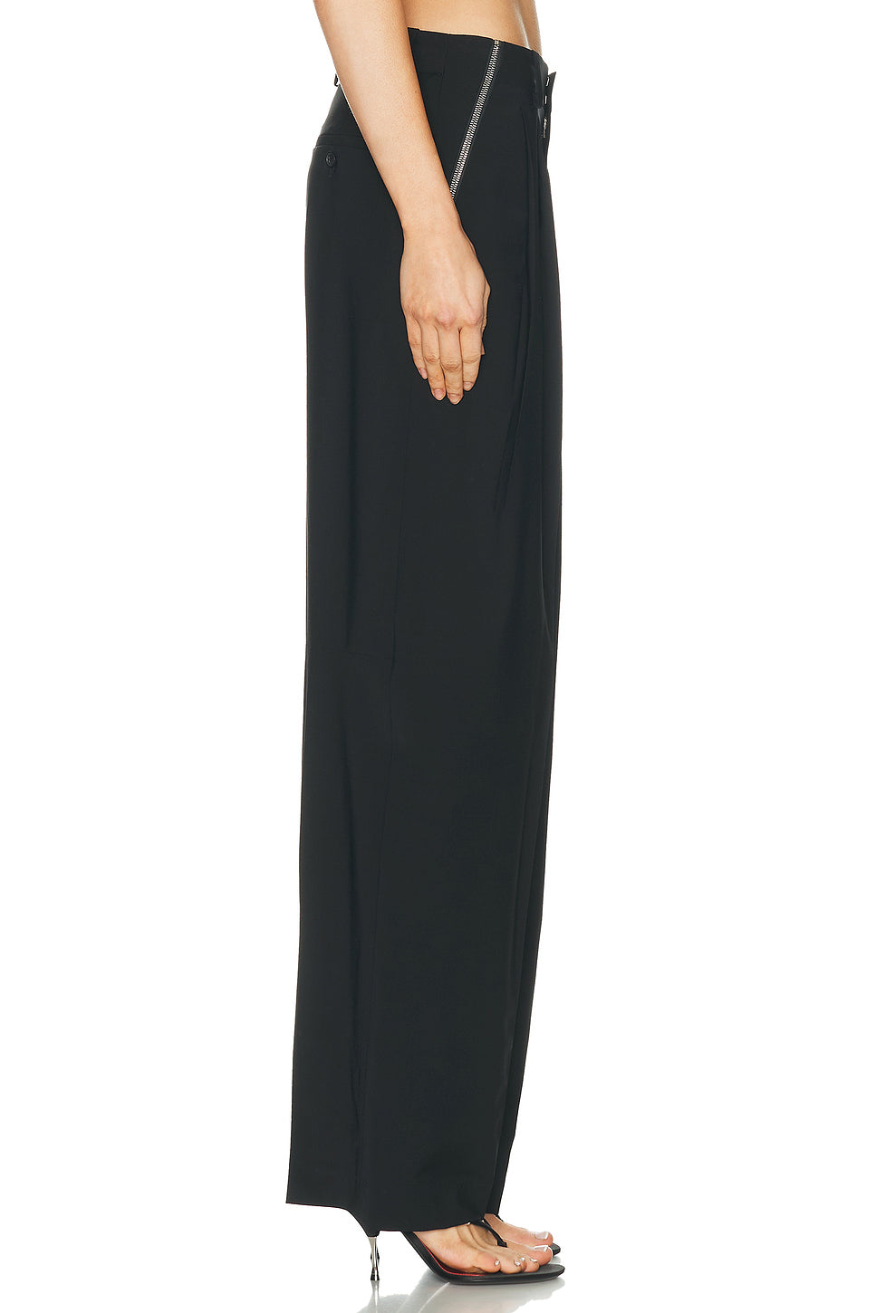 Mid Rise Tailored Pant