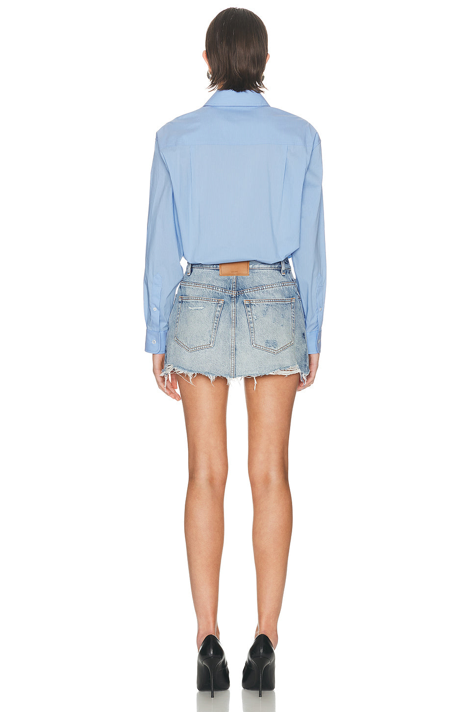 Prestyled Button Down Skort Romper
