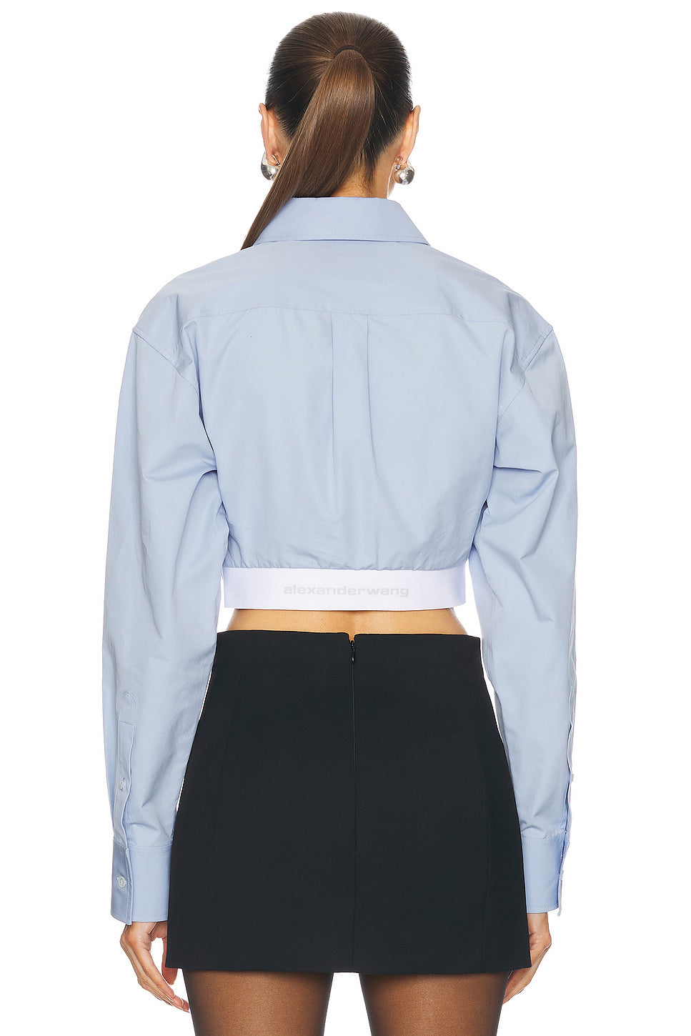 Cropped Button Up Top