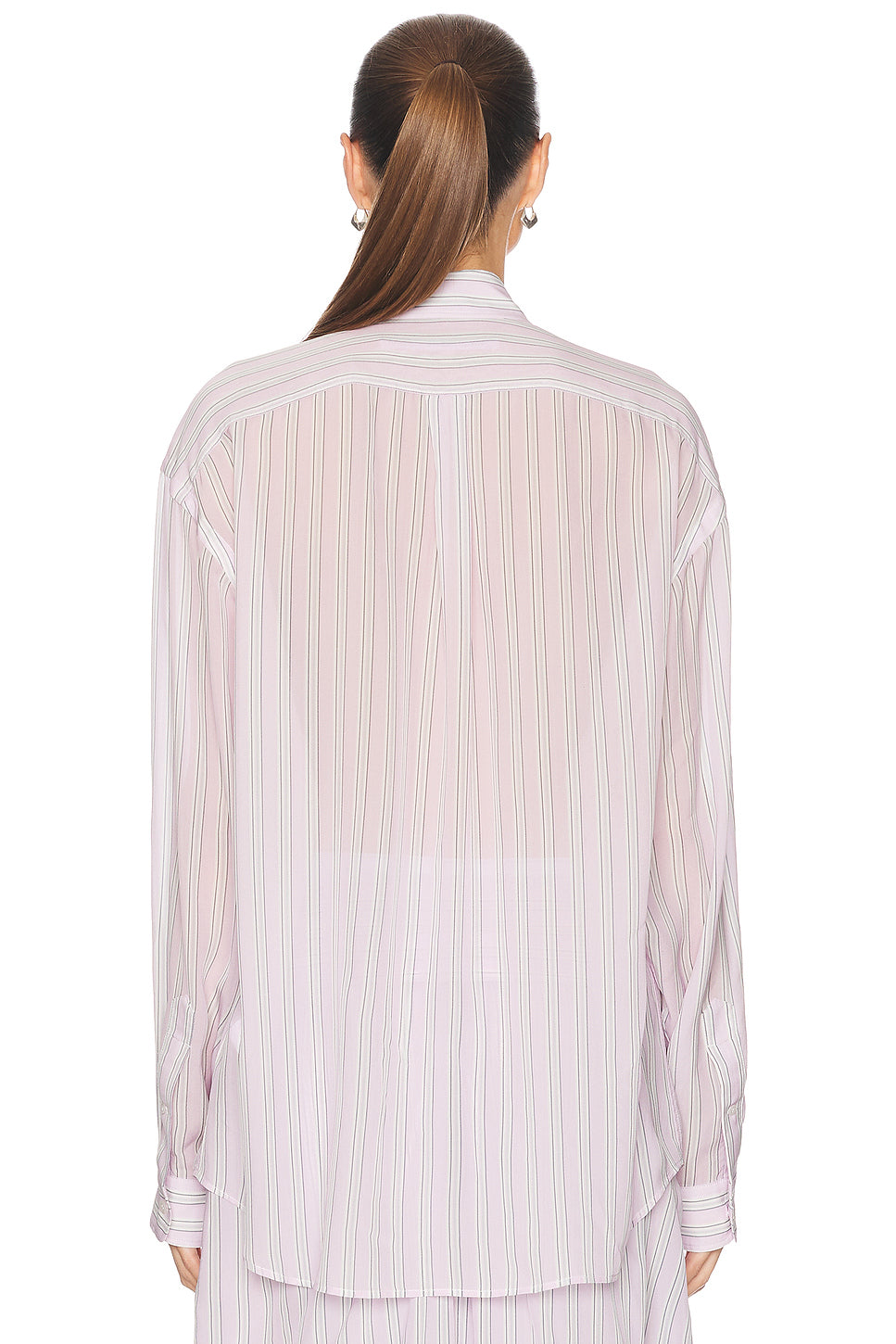 Oversized Boyfriend Shirt in Light Pink/mauve