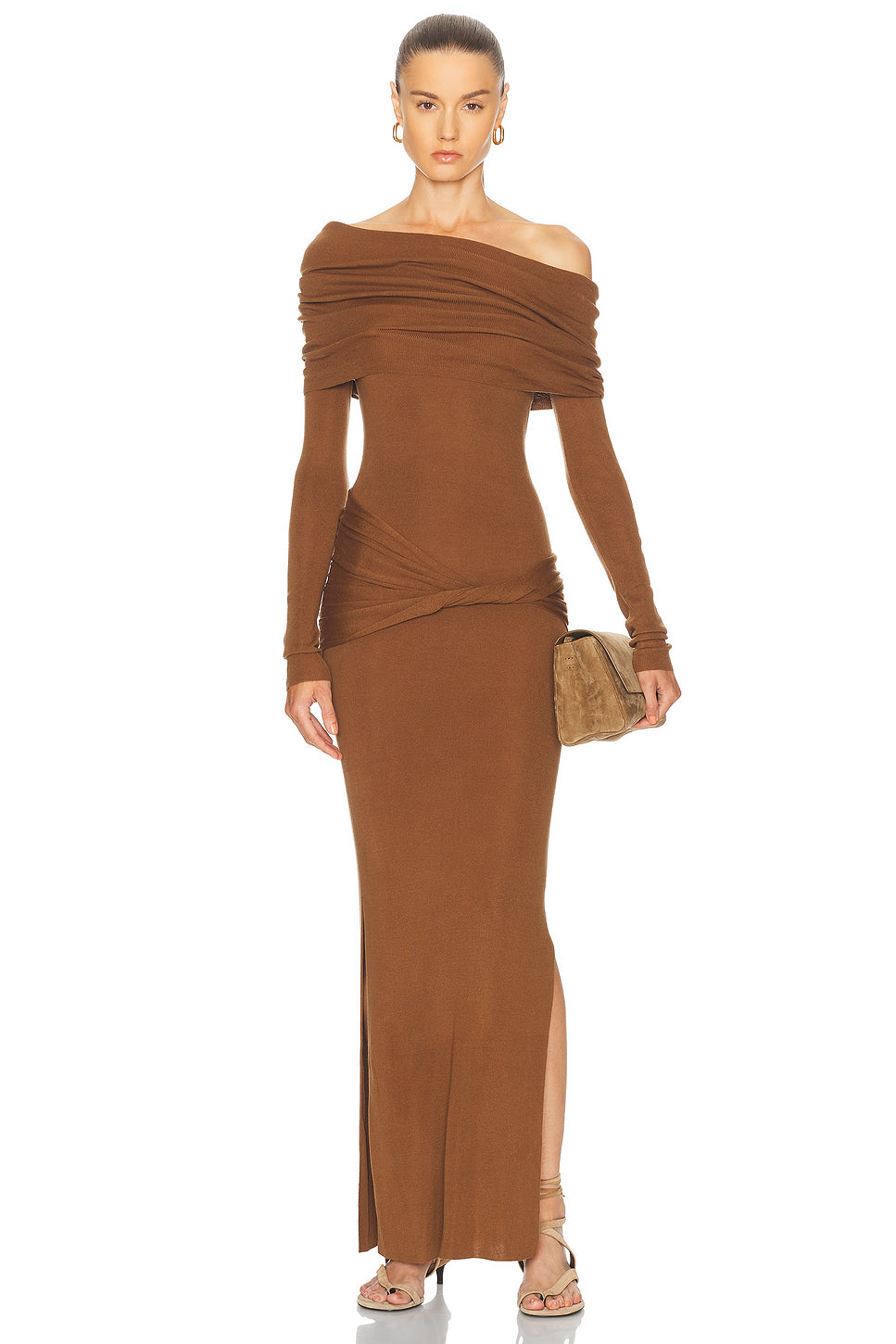 Off Shoulder Maxi Dress