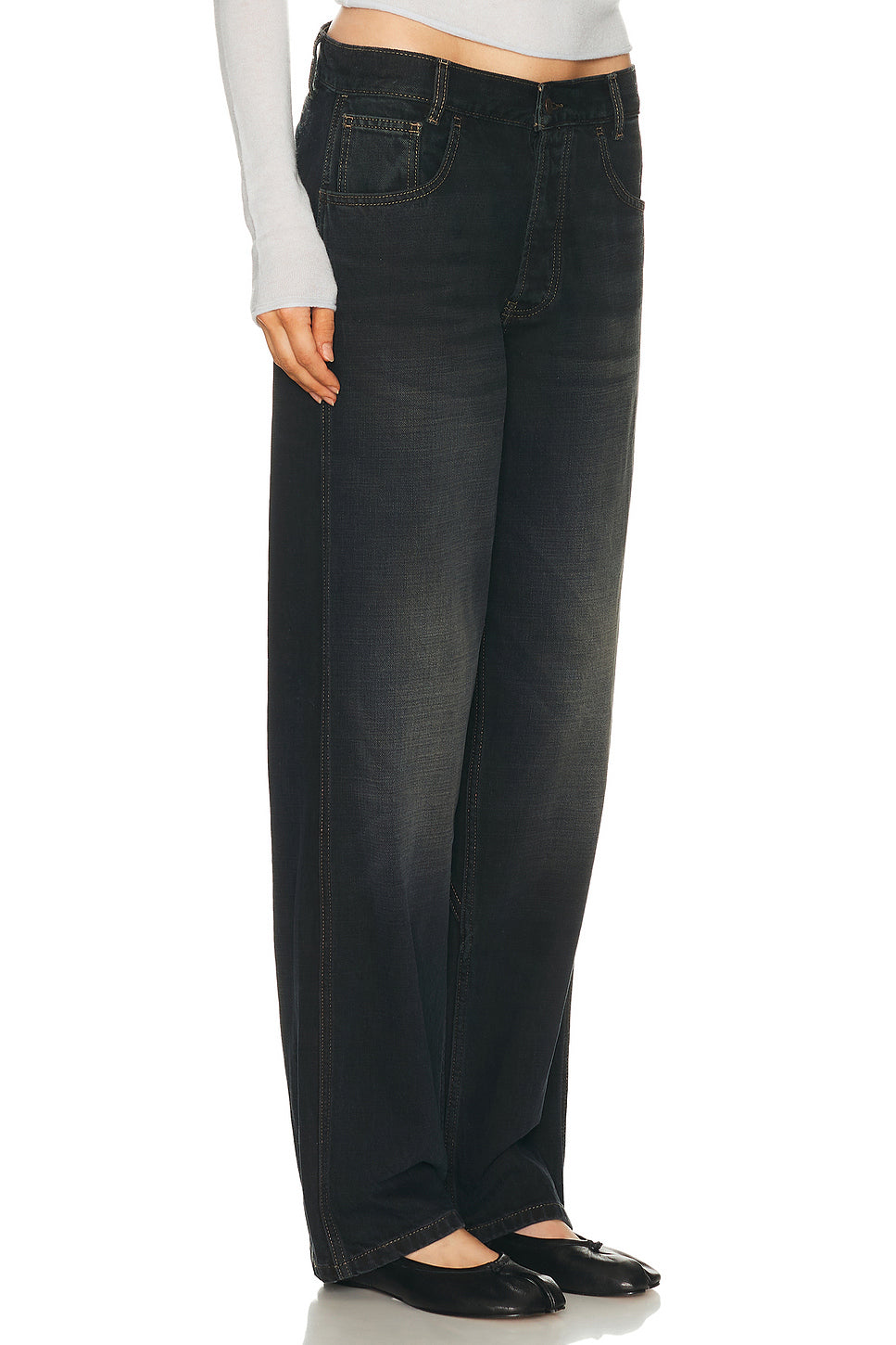 Buckle Back Baggy Leg