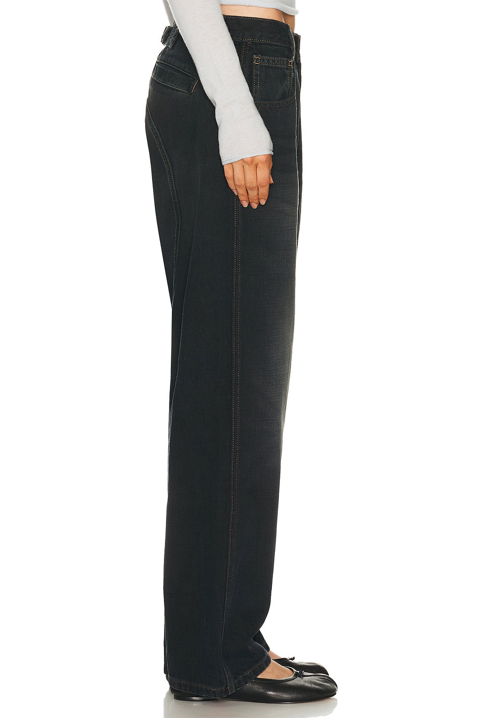 Buckle Back Baggy Leg