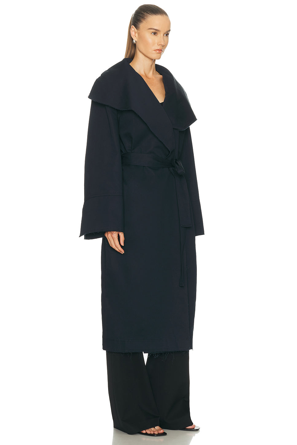 Raw Edge Trench Coat