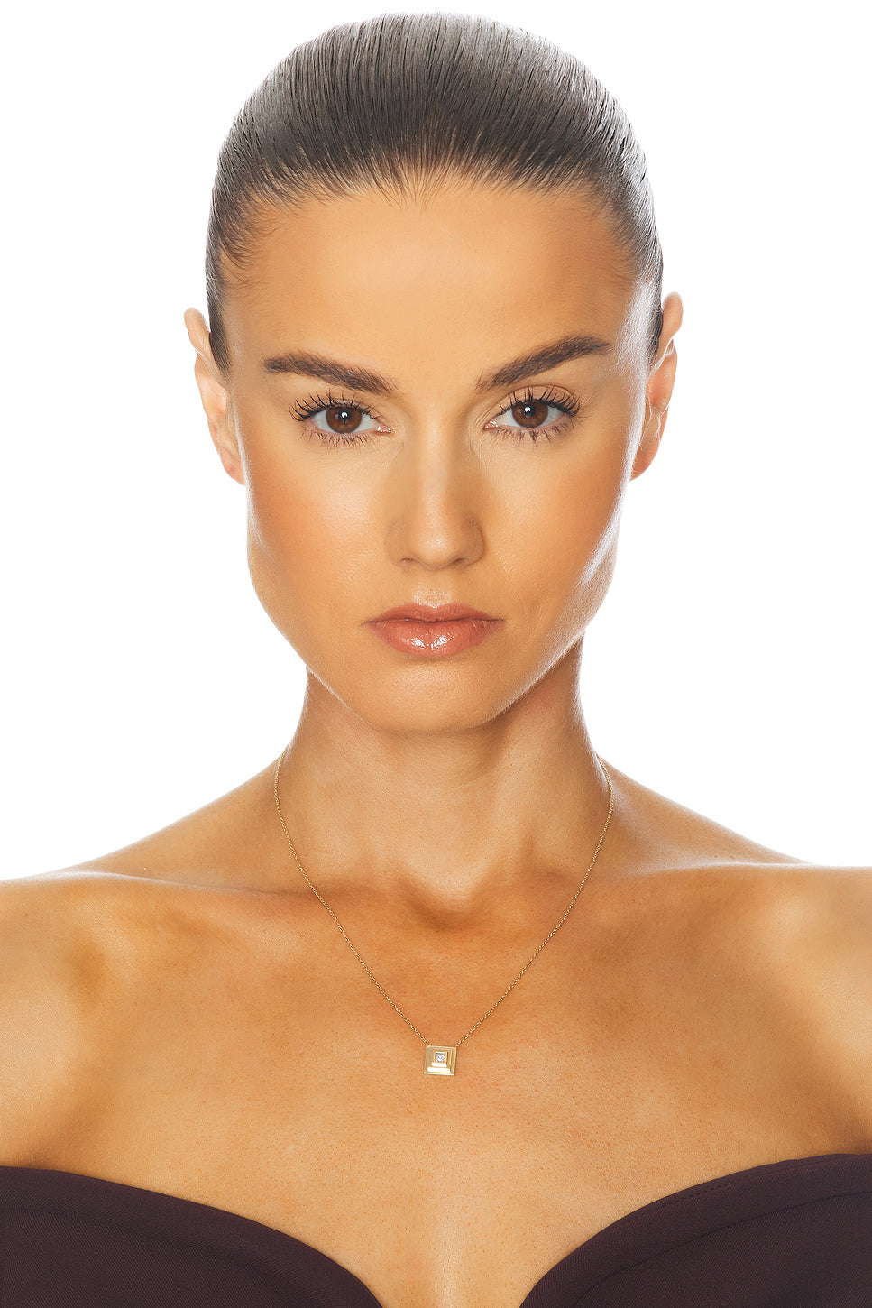 Carre Diamond Staircase Necklace