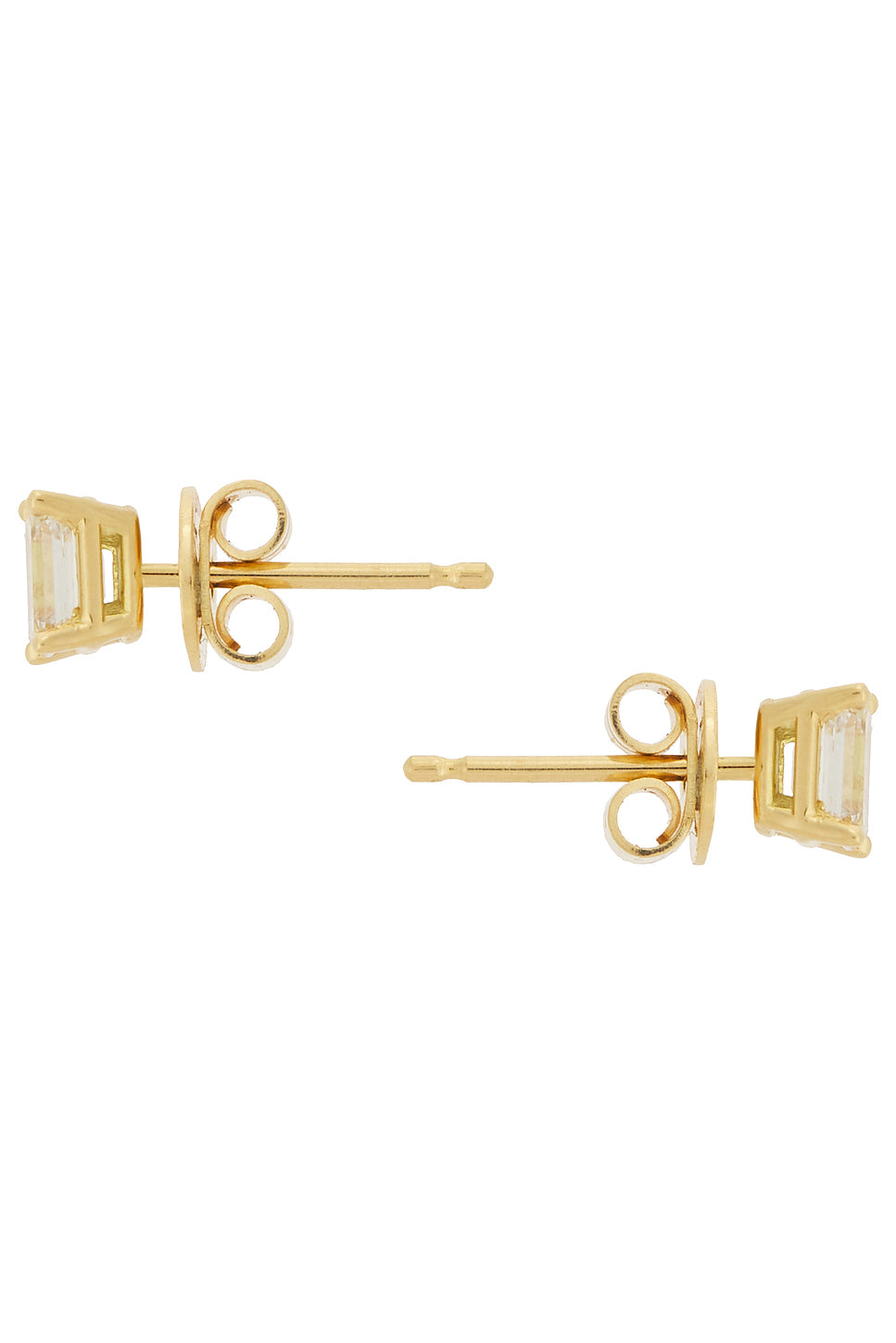 Allure Emerald Cut Diamond Stud Earrings