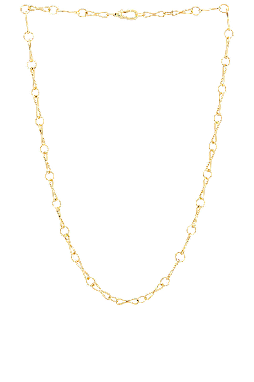 Large Motif Chain Lariat Necklace