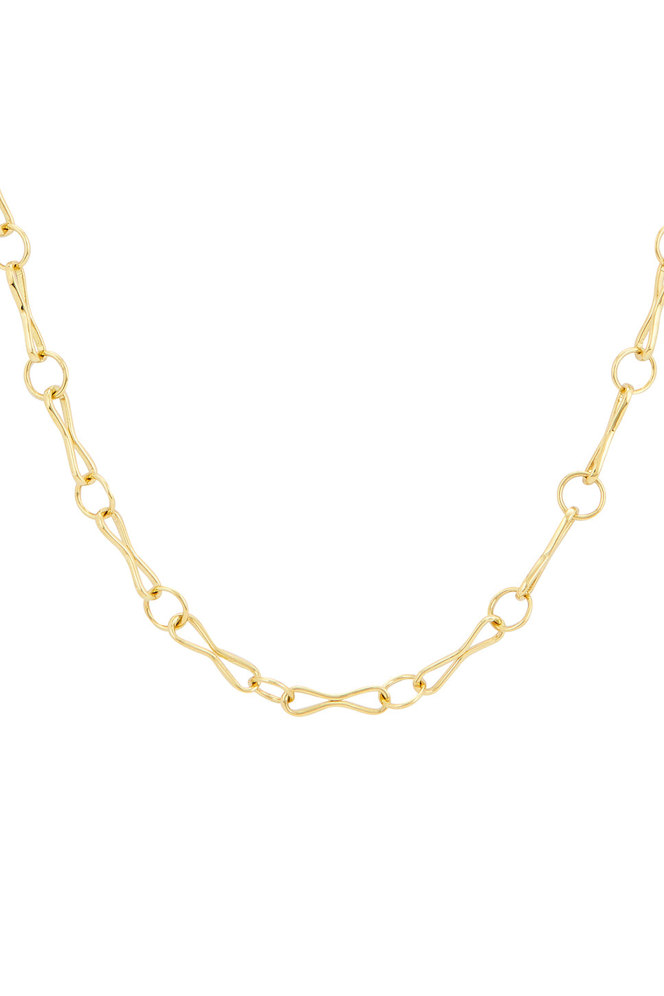 Large Motif Chain Lariat Necklace