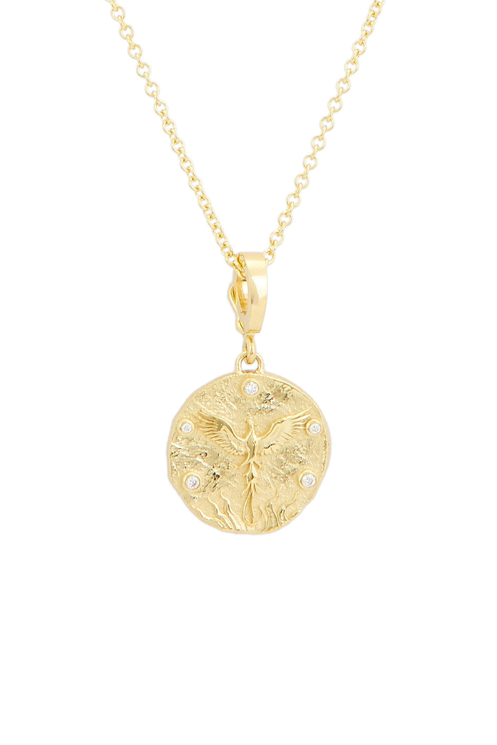 Revival Phoenix Rising Small Coin Necklace