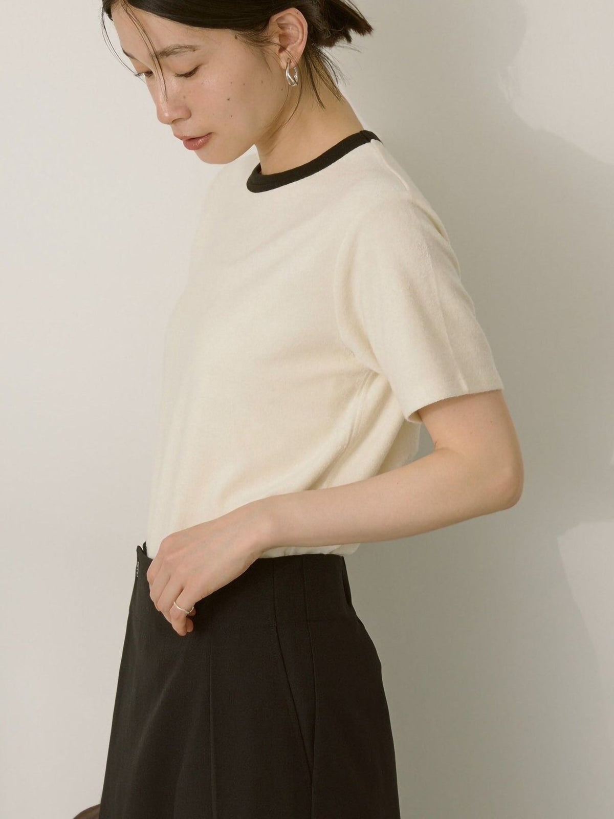 Eryna Pile Ringer T-Shirt