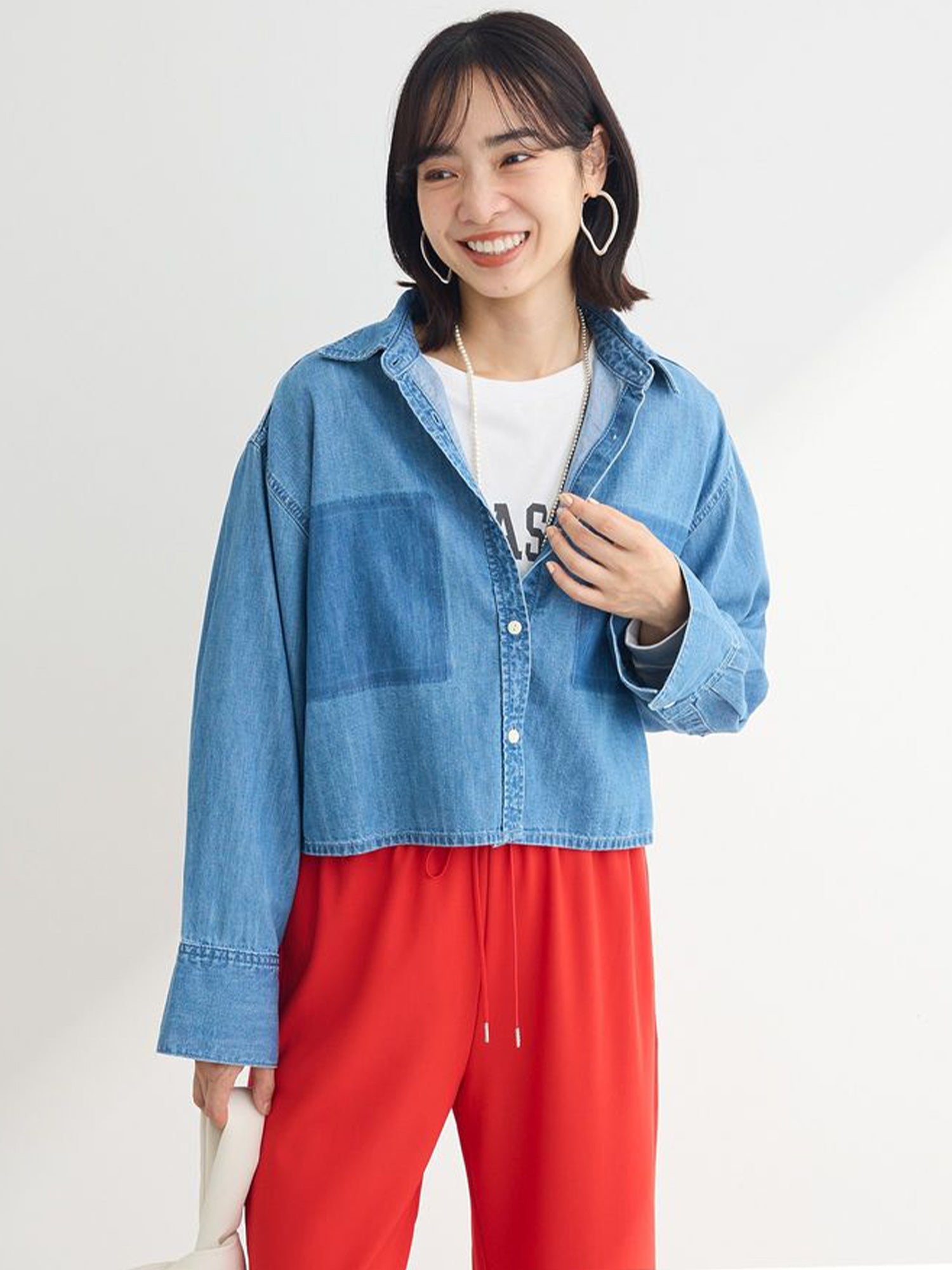 Tomioka Short Denim Shirt