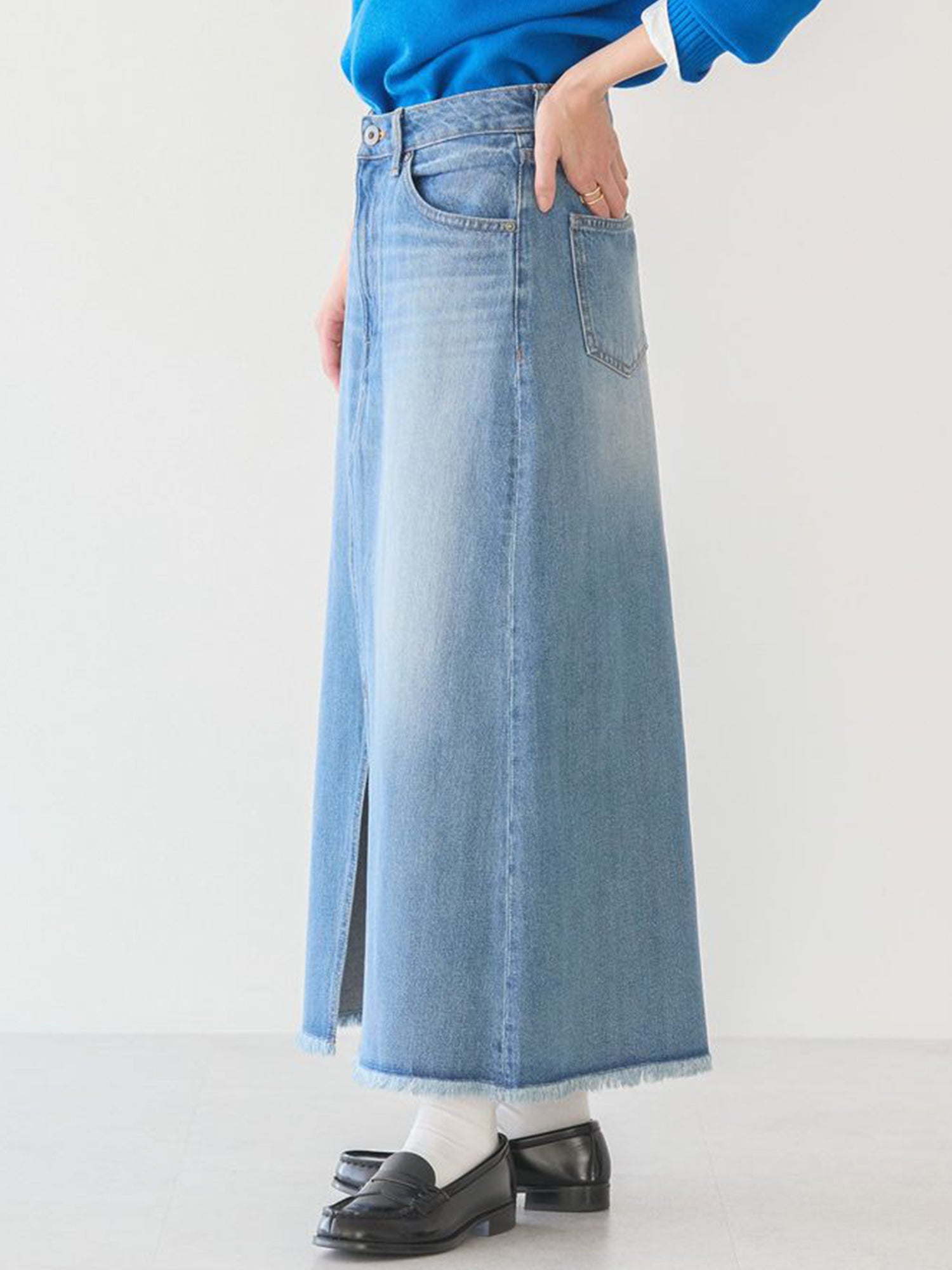 Mikasa Denim A-line Skirt