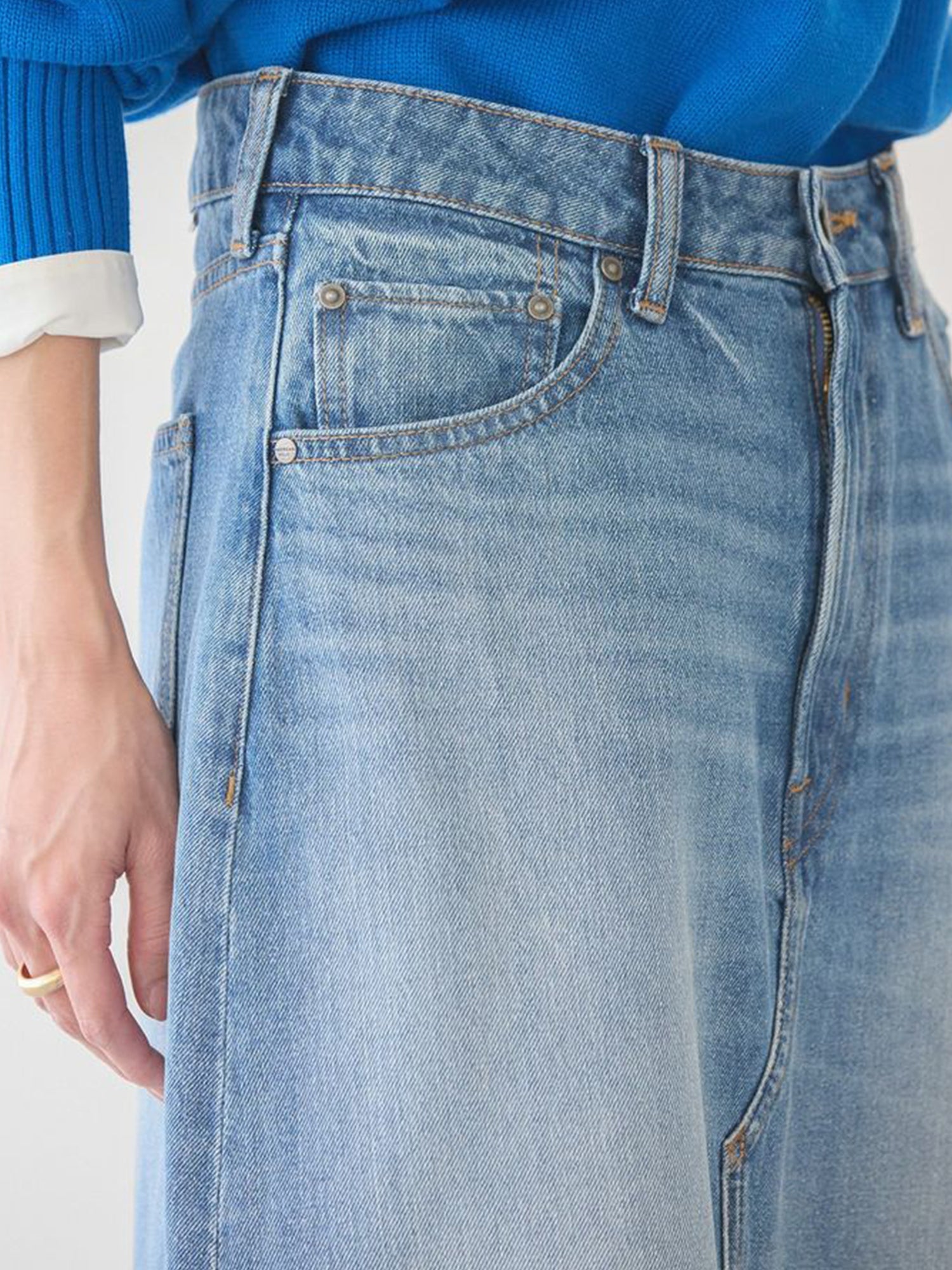 Mikasa Denim A-line Skirt