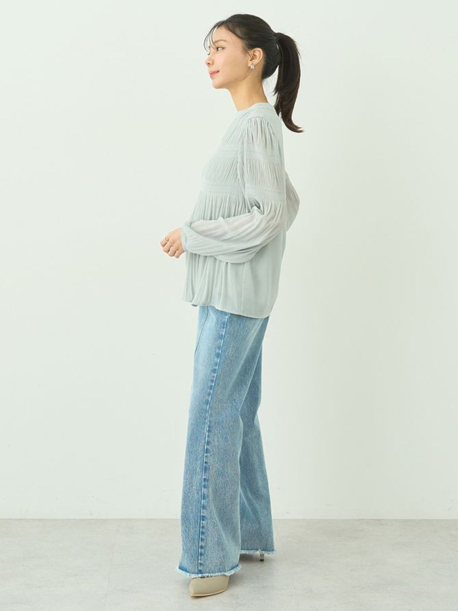 Marumi Pleated Blouse