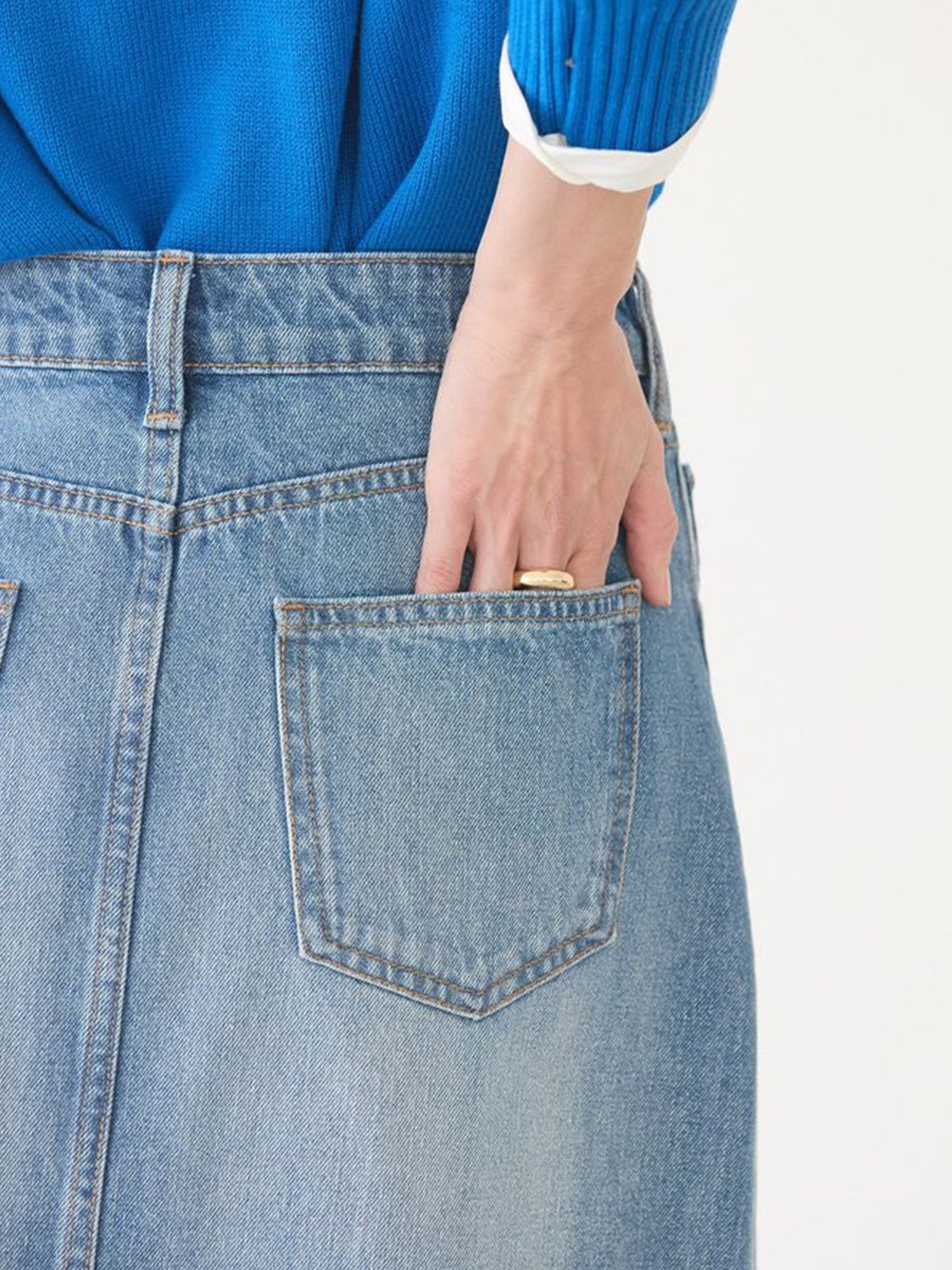 Mikasa Denim A-line Skirt