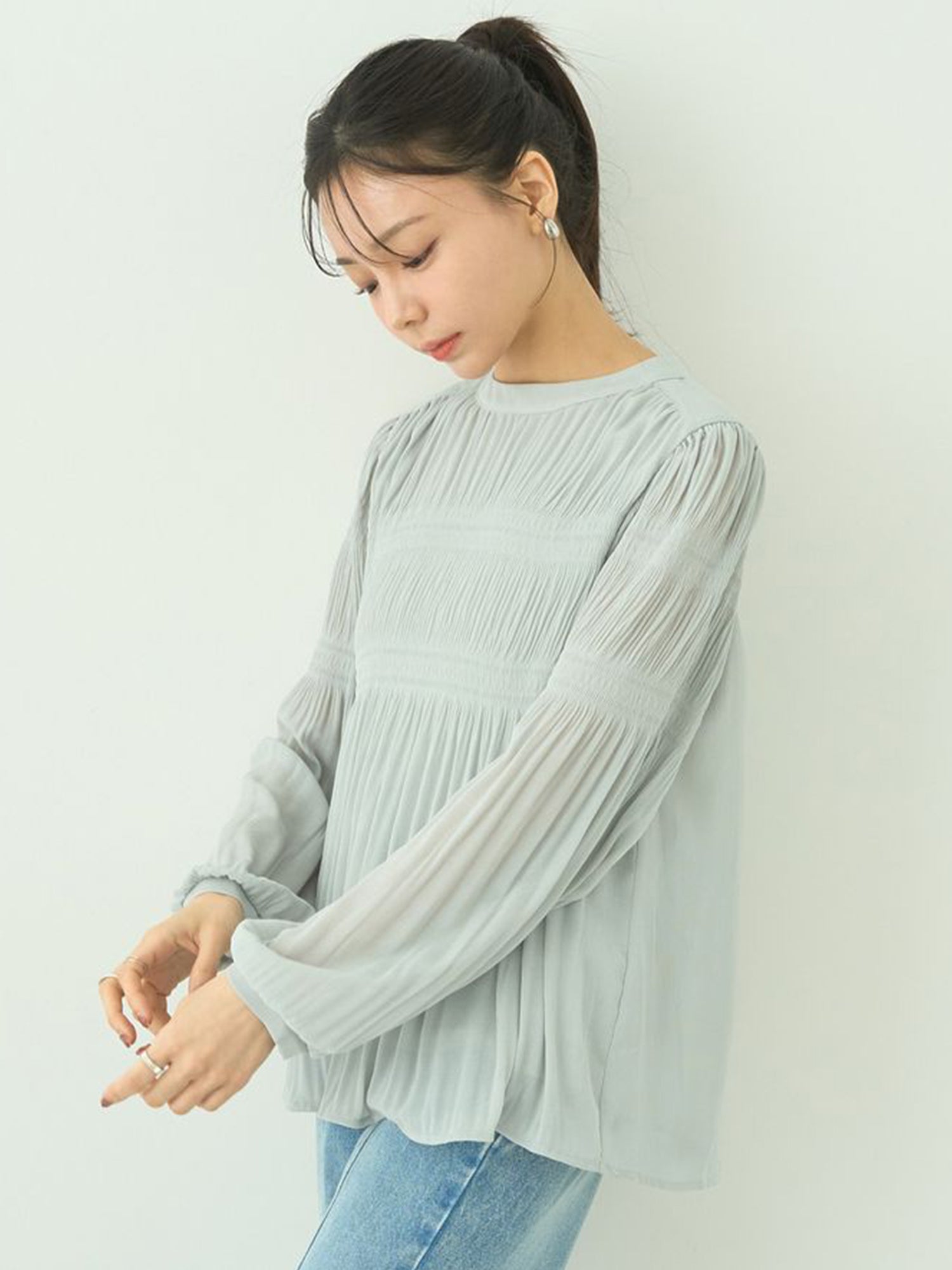 Marumi Pleated Blouse