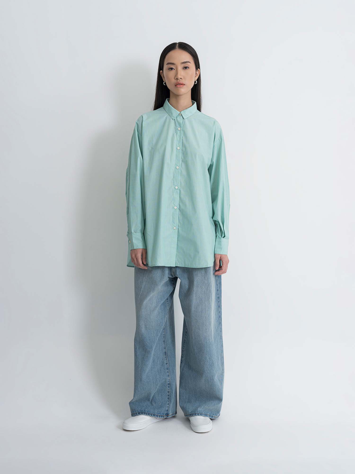 Akune Gathered Ribbon Shirt