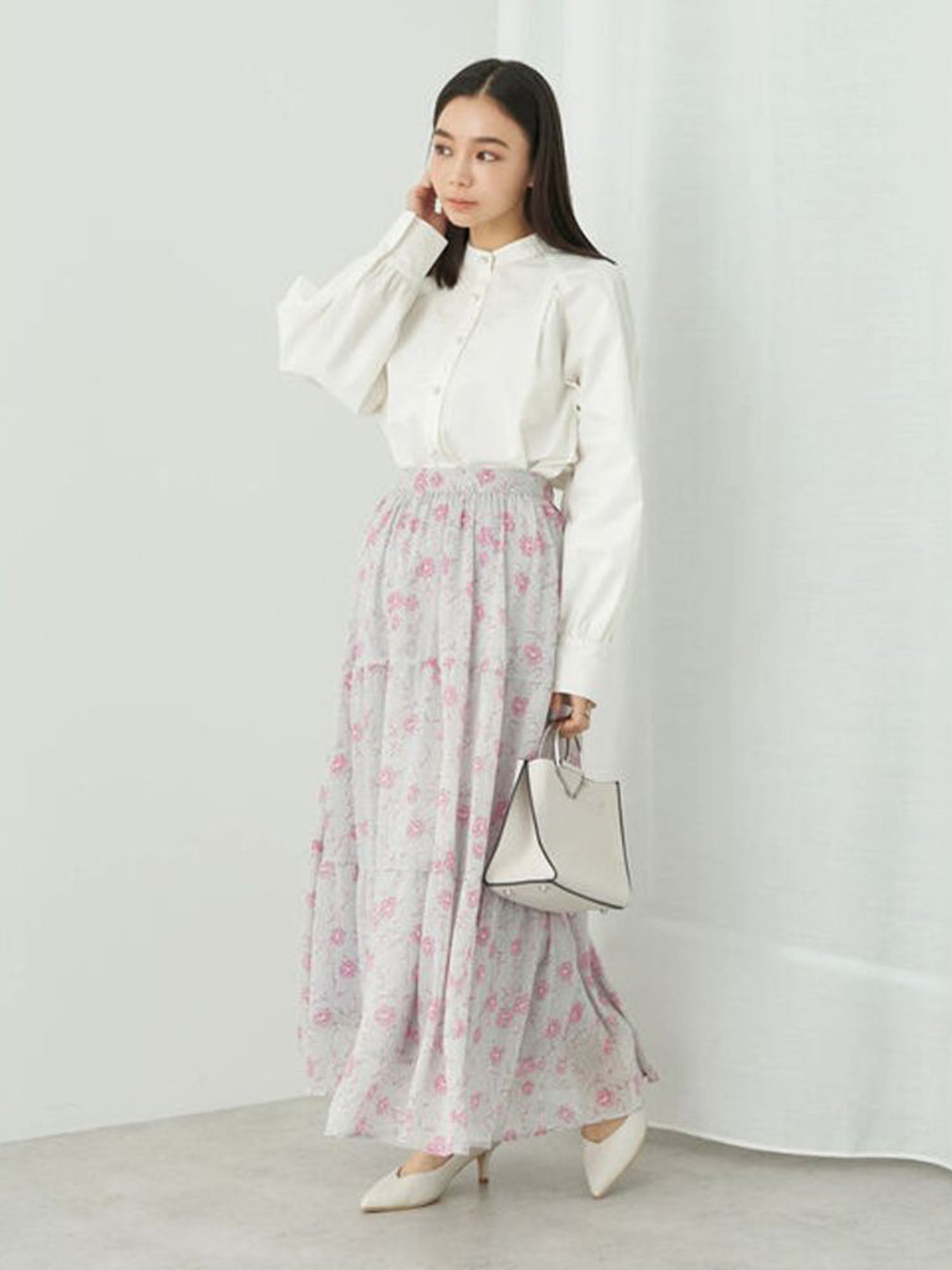 Hanaori Flower Tiered Skirt