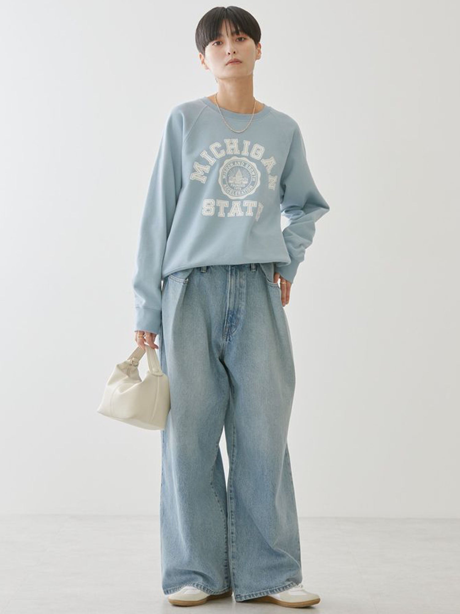 Kakogawa Tucked Wide Denim Pants
