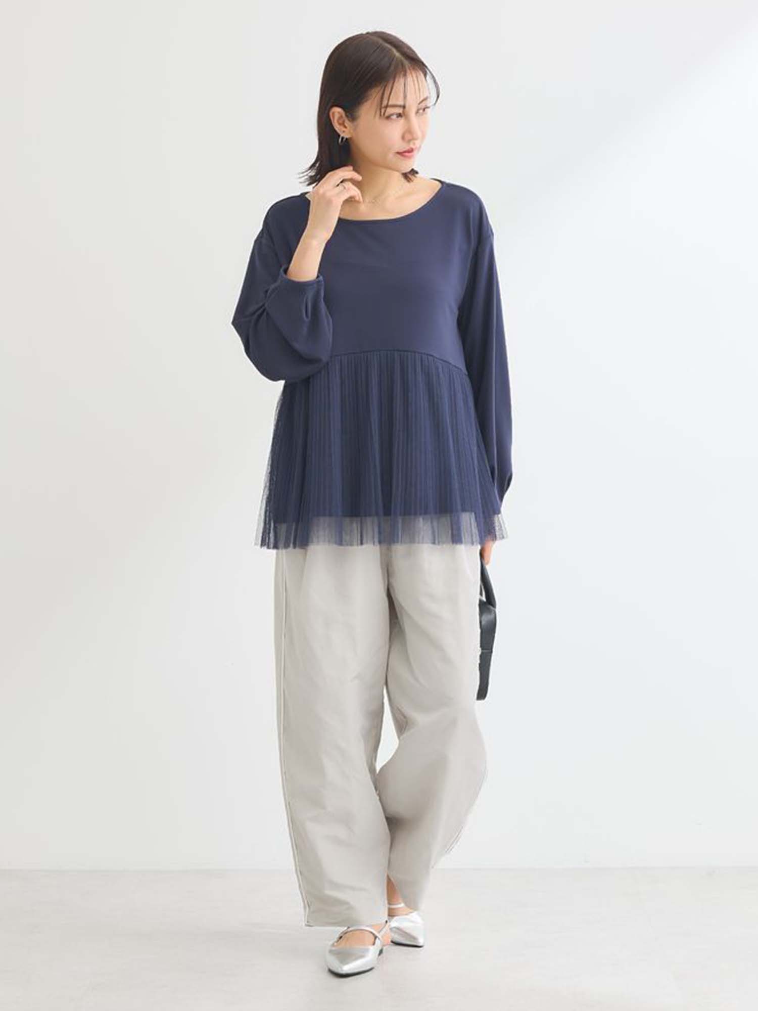 Furano Pleated Tulle Pullover