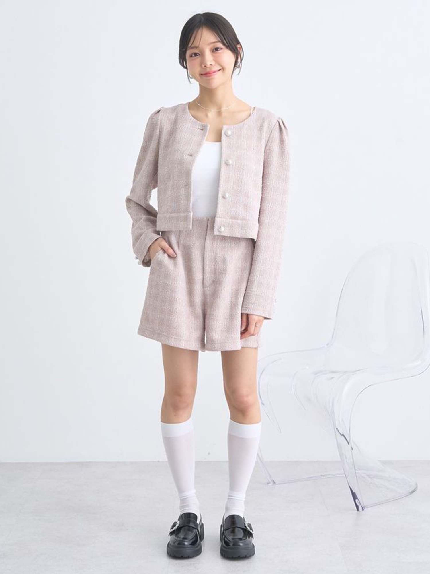 Eimi Cropped Tweed Jacket