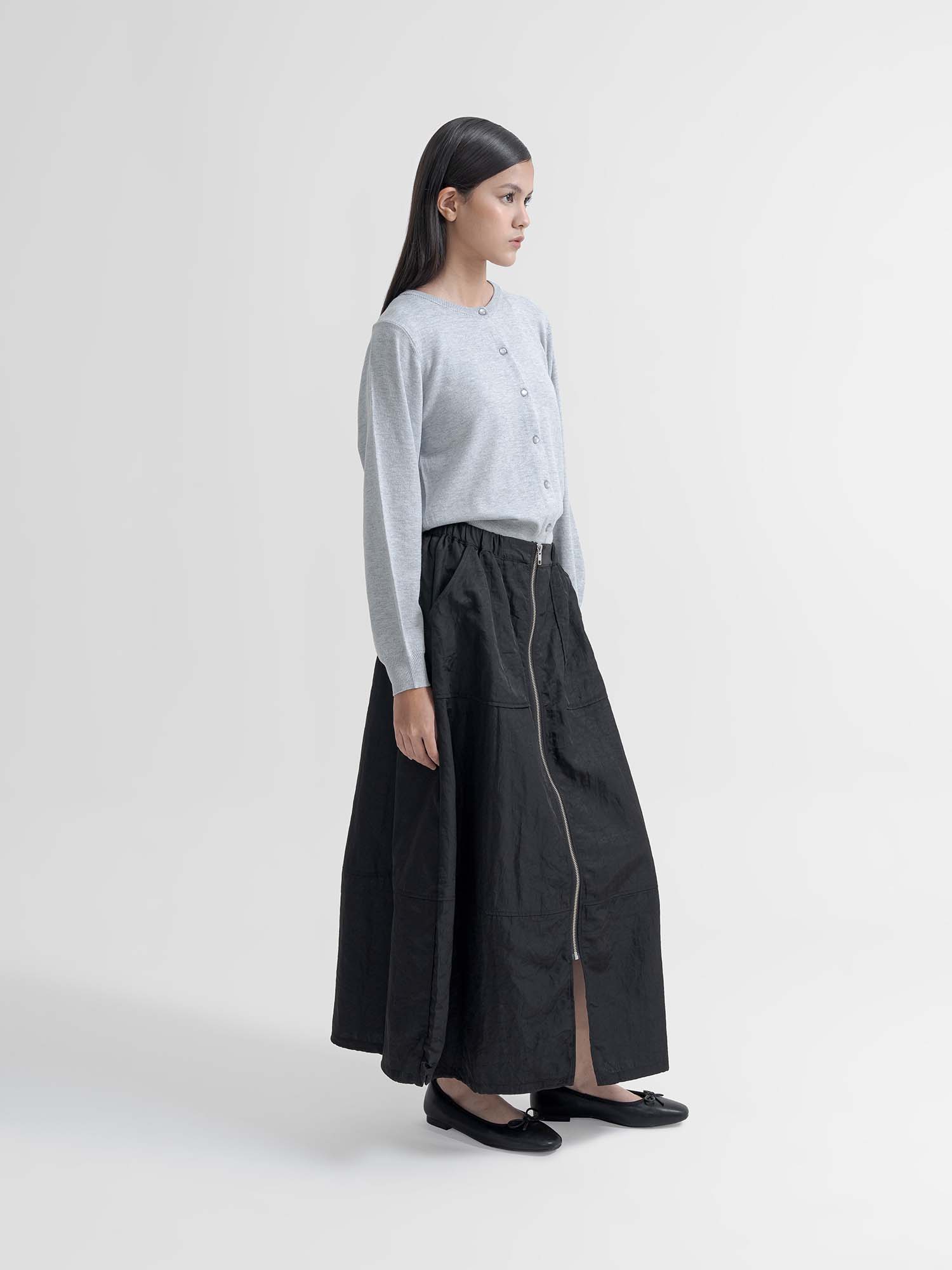 Rumoi Front Zip Cocoon Skirt