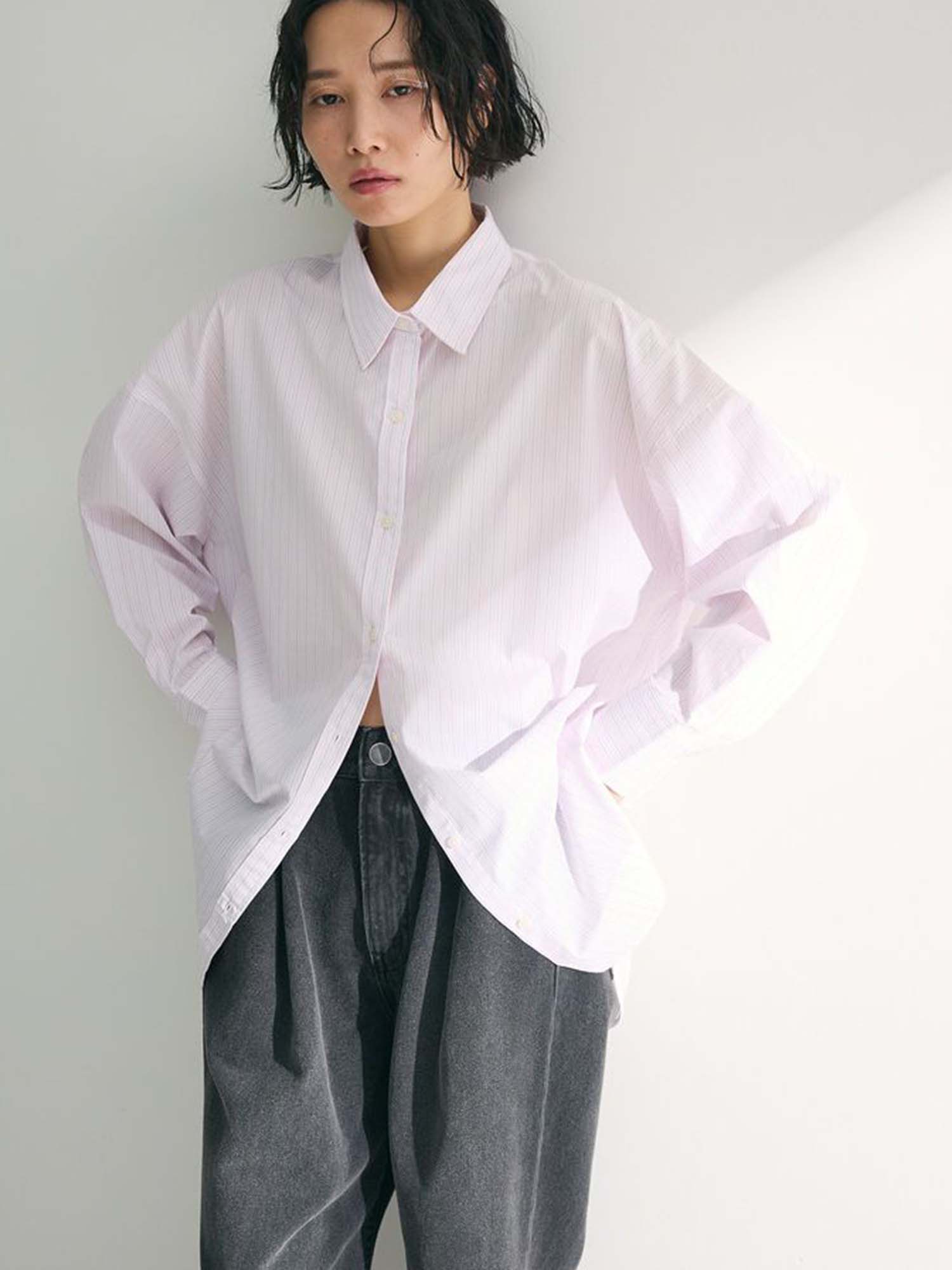 Ukiha Easy-care Striped Shirt