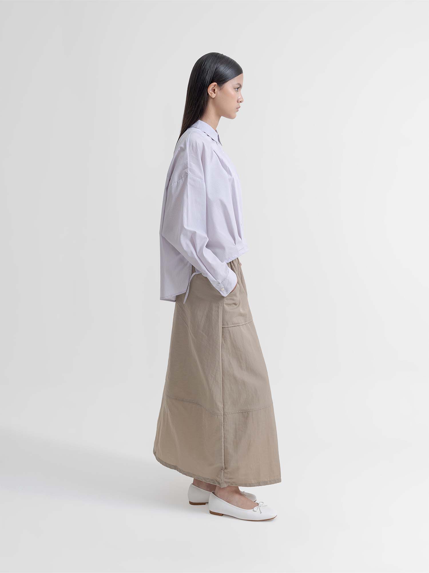 Rumoi Front Zip Cocoon Skirt