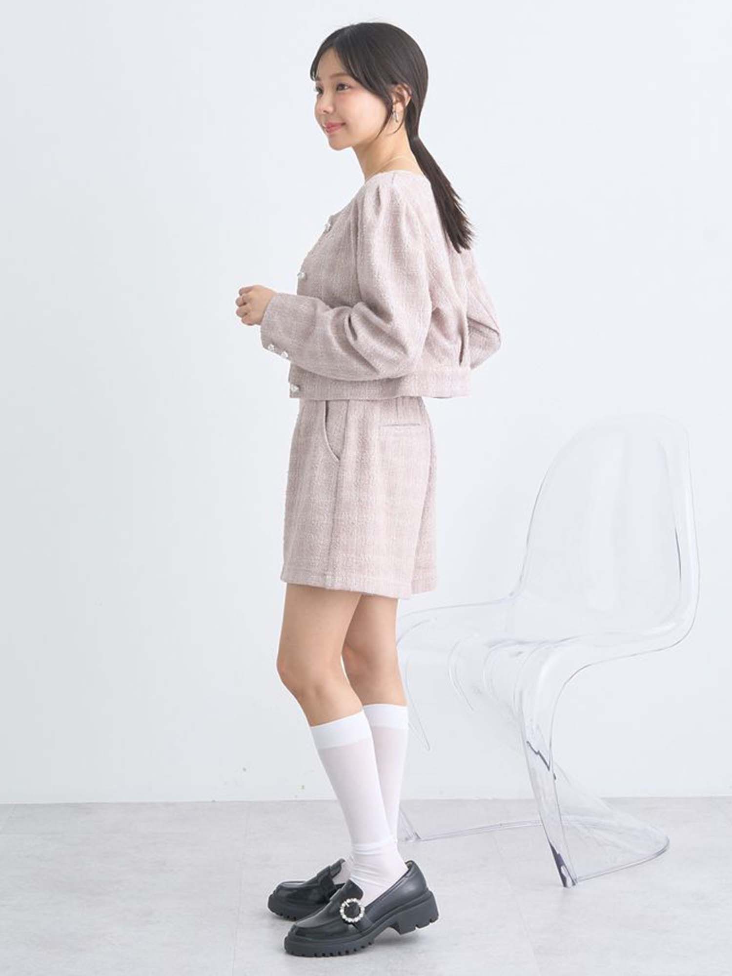 Eimi Cropped Tweed Jacket