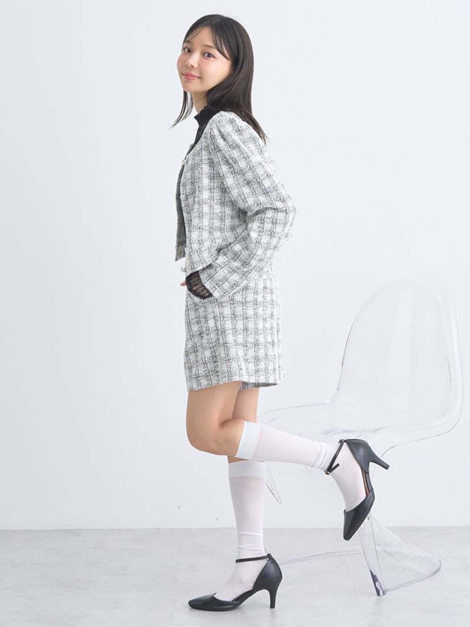 Eimi Cropped Tweed Jacket