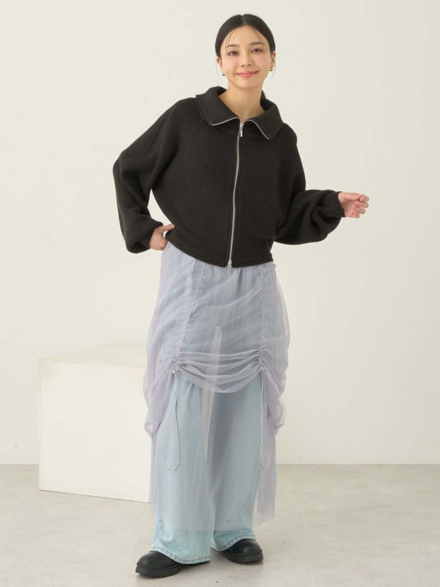 Fuuka Zip Cardigan