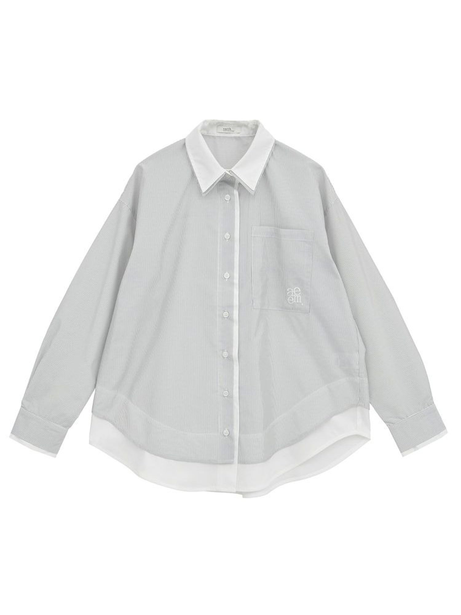 Sora Layered Striped Shirt