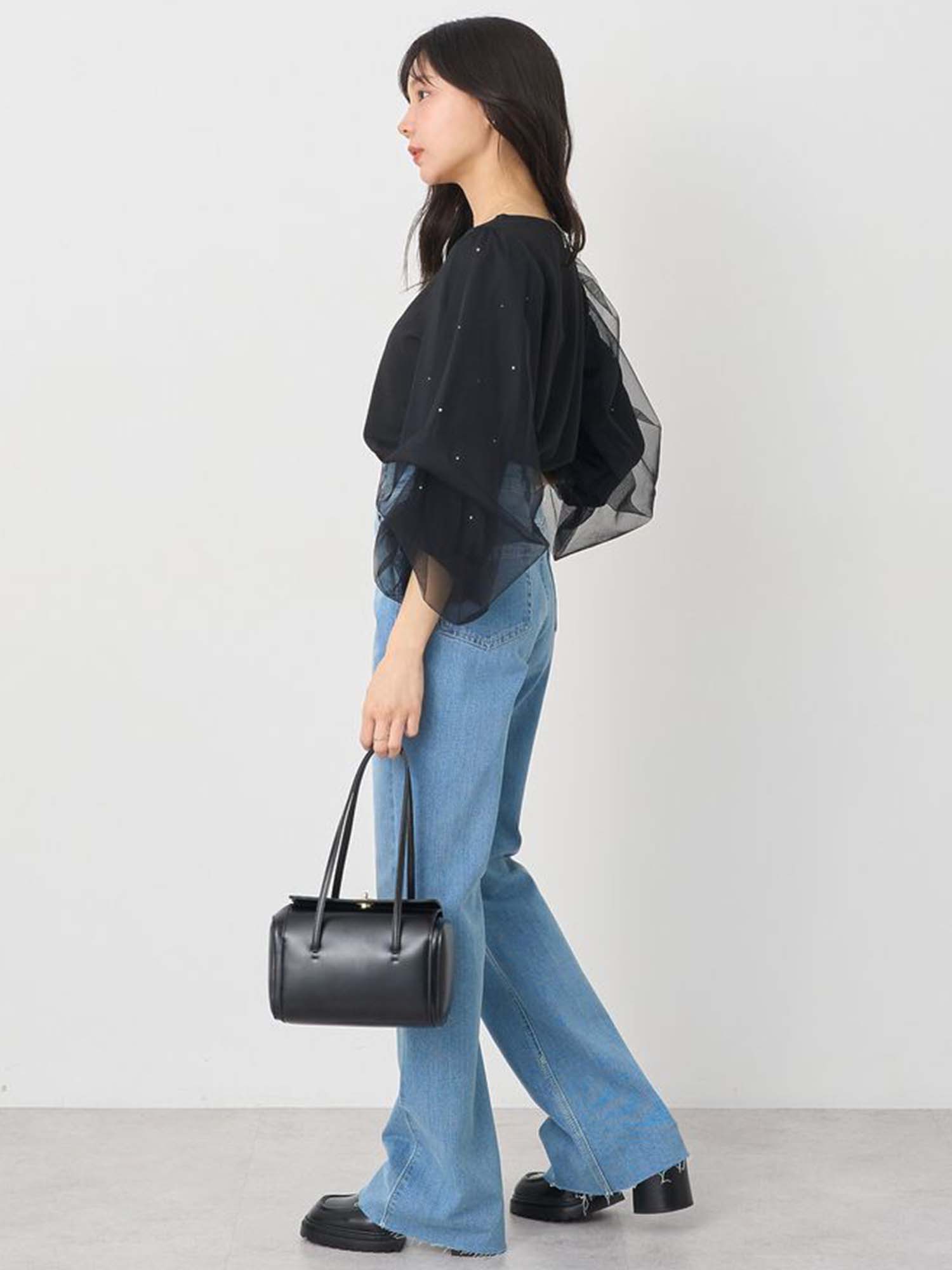 Hiraoka Layered Sleeve Blouse